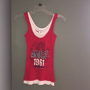 Anaheim Angels ribbed tank top ♥️
